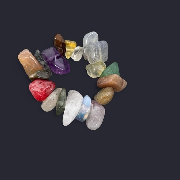 Mixed Crystal Bead Rings - Picture 2 of 4